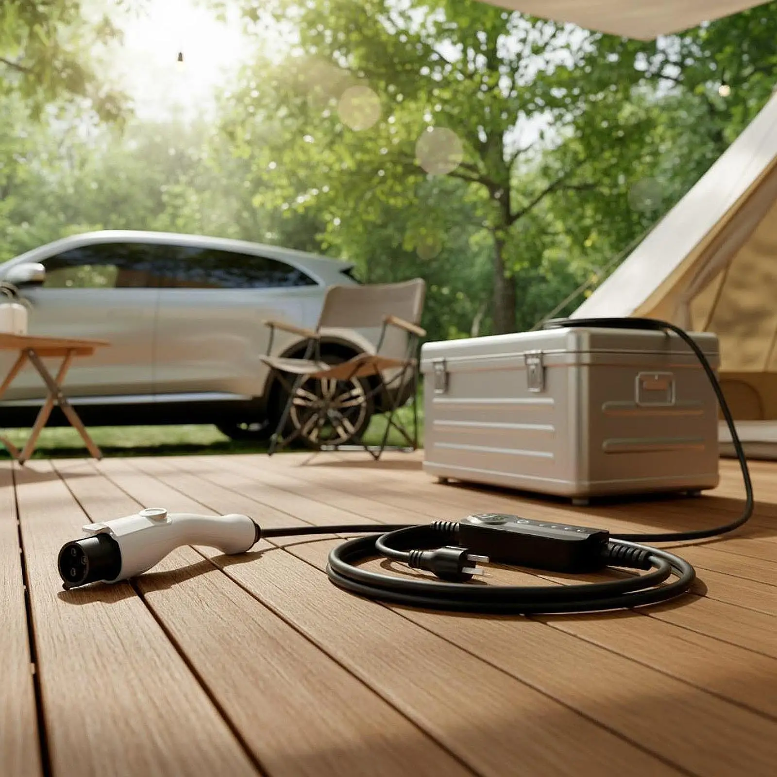 EV Portable Charger 16A 3.5kw Compact Plastic Build 5m Cable Fast Home Charging for Electric Cars