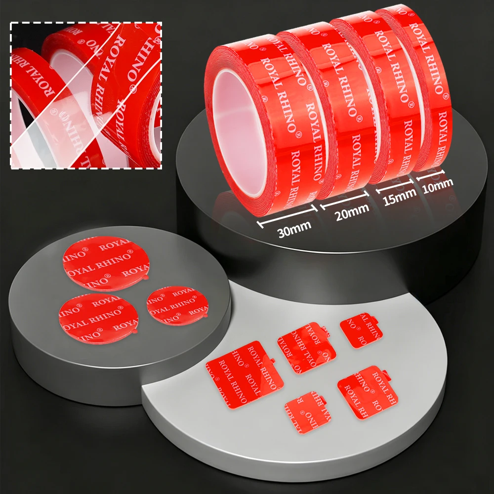 No Trace Transparent Acrylic Double Sided Tape Pads Waterproof Super Strong Self Adhesive Stickers for Special Car Home Office