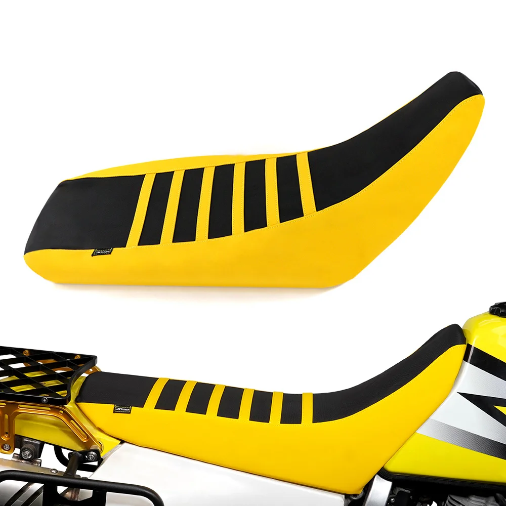 

For SUZUKI DR650 1996-2025 Motorcycle Non-Slip Seat Cover Waterproof PVC Leather Striped Grip Gripper Seat Saddle Cushion Cover
