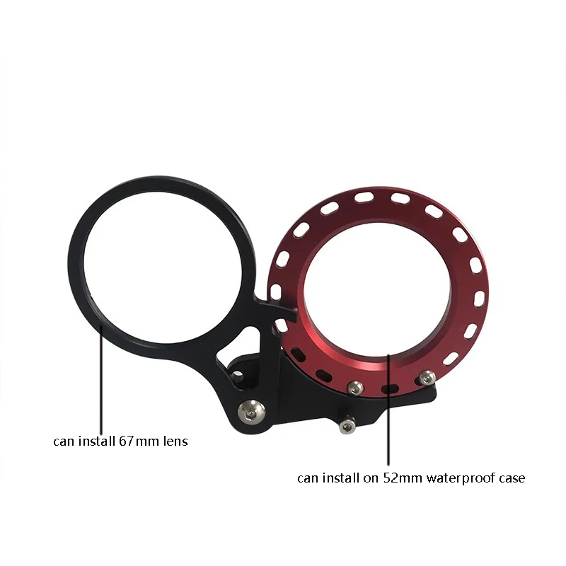 水中ダイビング写真用m52ネジアダプター-tg4-5-6防水ケース取り付け-52mm-67mmマクロ広角レンズマウント