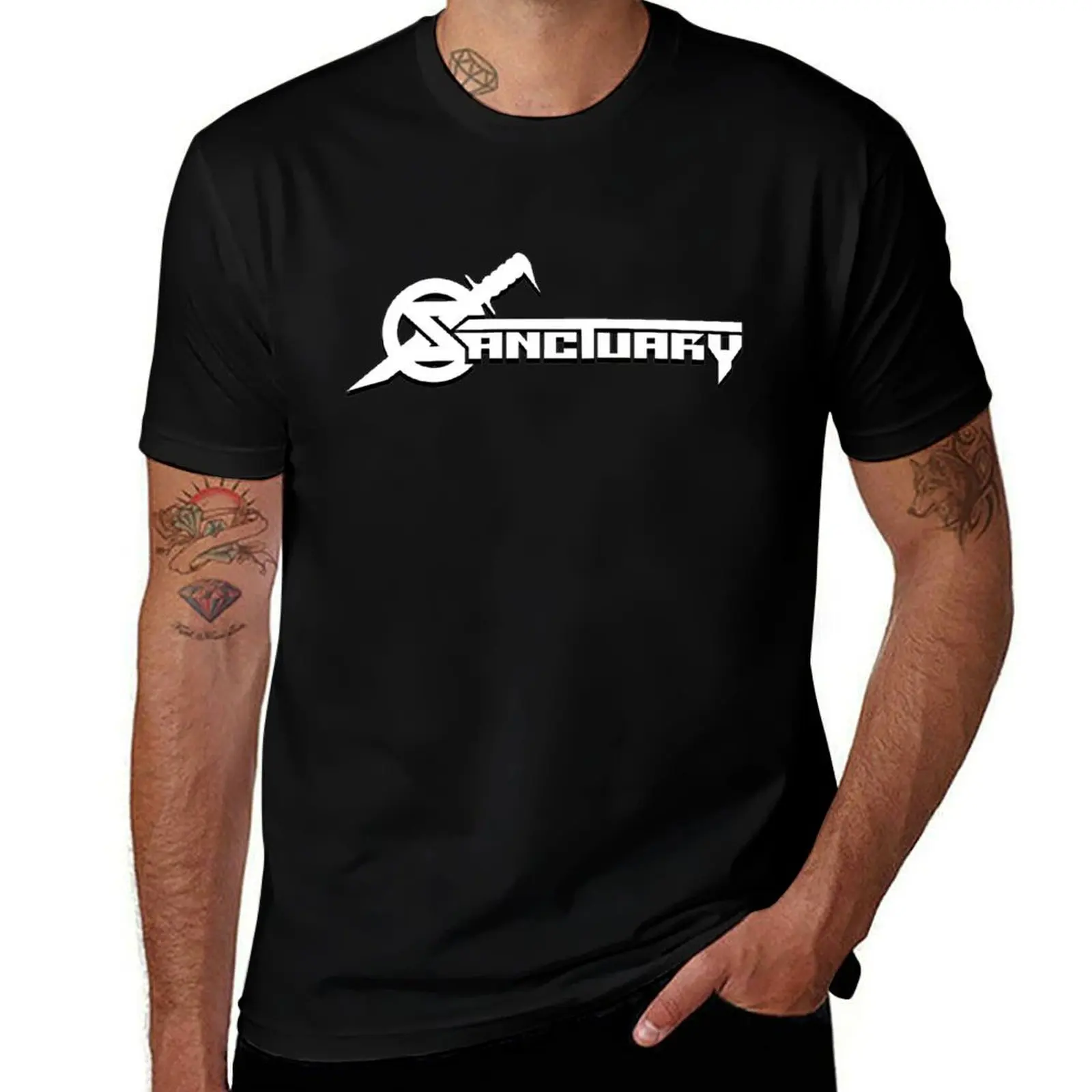 

Sanctuary rock band American T-Shirt oversized korean fashion cotton man t-shirts men graphic t shirts