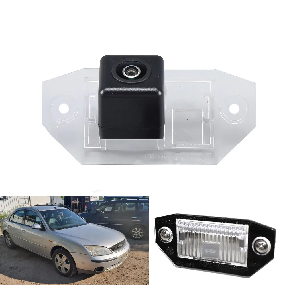 

For Ford Mondeo MK3 MKlII 4/5D B5Y Stufenheck B4Y BWY Kombi sedan Car Rear View Parking backup Camera LED License plate lamp