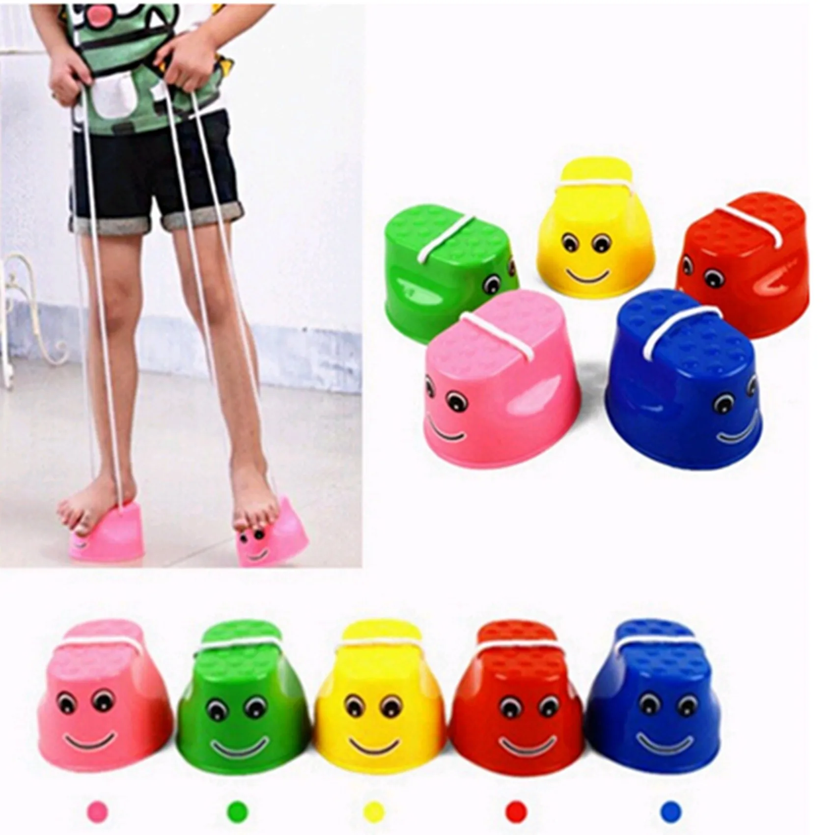 A48U 4X เด็ก Stilts ของเล่นกีฬากลางแจ้งสมดุลการออกกําลังกายสนุกกีฬาของเล่น