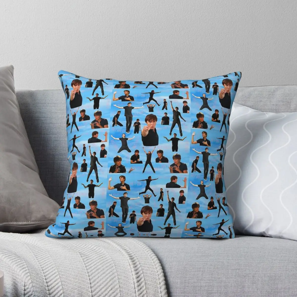 Zac Efron Bet On It High School Square Pillowcase Polyester Linen Velvet Pattern Decorative Throw Pillow Case Car Cushion Cover
