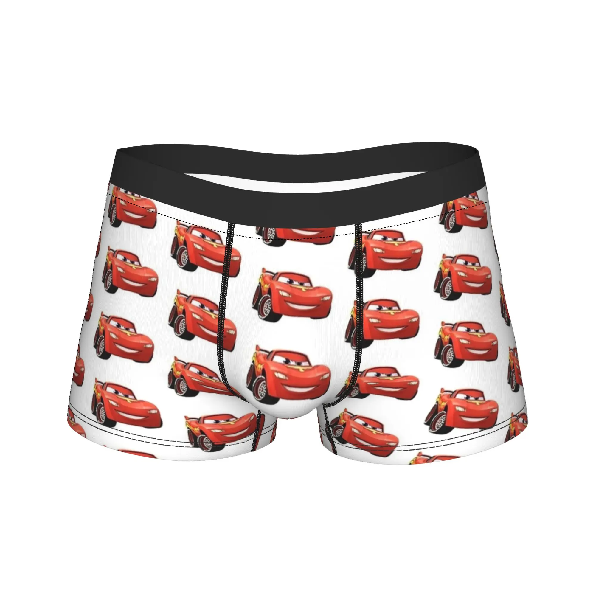 

Мужские трусы-боксеры Lightning McQueen Ready to Race, индивидуальный дизайн, горячая распродажа, удобные трусы-боксеры, подарок