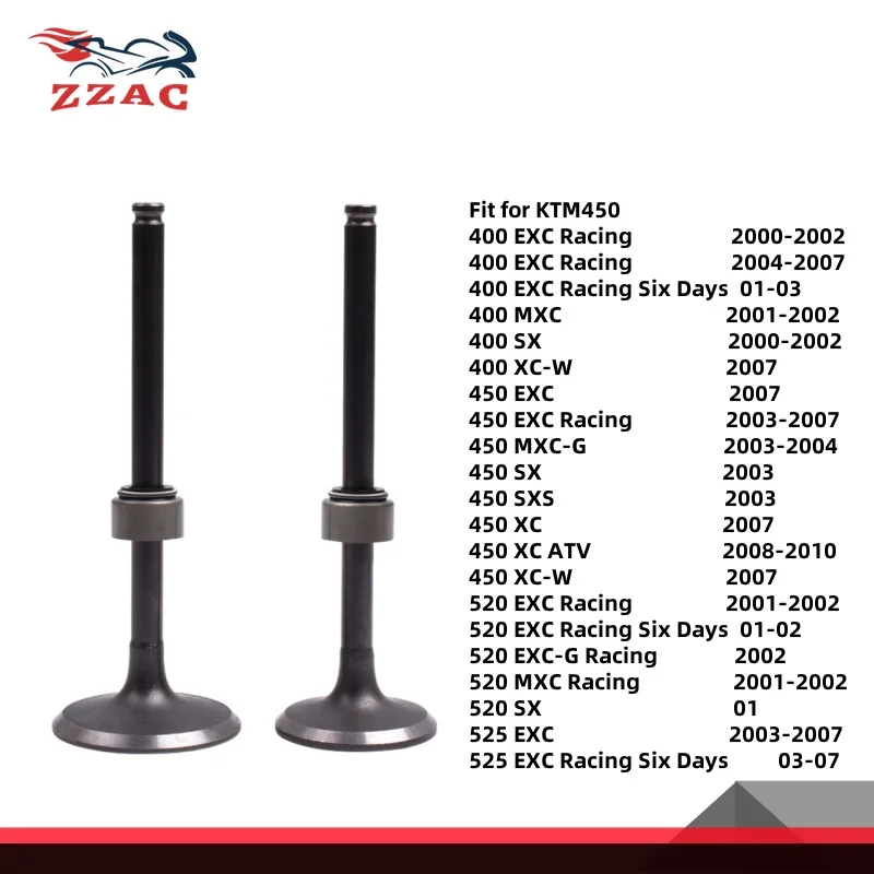 for KT/M 450 EXC450 Motorcycle Engine Inlet Outlet Intake Valve Exhaust Valve Stem Kit 35X97X6mm 30x97x6mm
