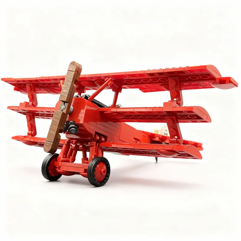 

NEW 269PCS MOC Creative Model Fokker Dr I Building Blocks Collectible Display DIY Bricks Gift Decoration Collection Showcase Set