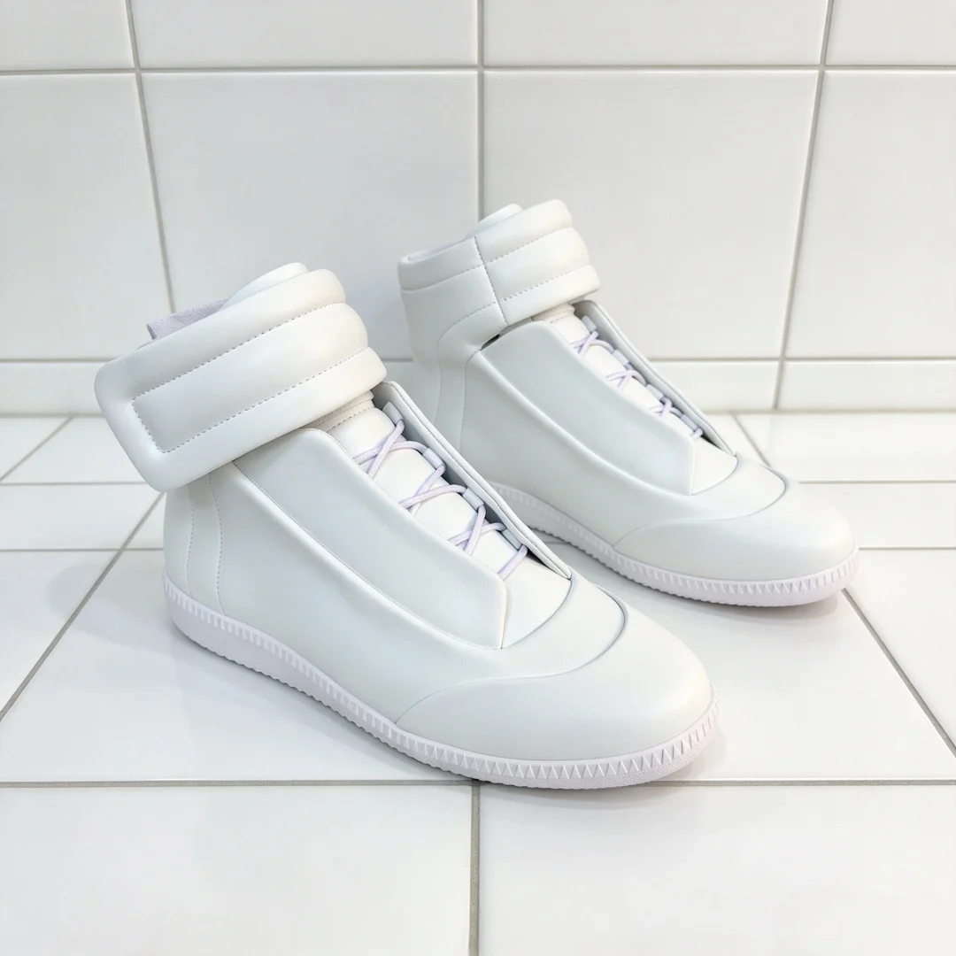Luxury Brand Outdoor Sports Shoes Unisex Casual Athletic Shoes High-top Casual Shoes Material Cowhide Upper Minimalist Stylish