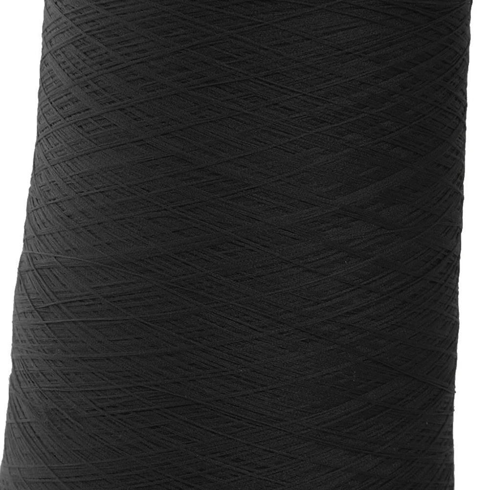 

Spool of 150D Polyester Sewing Machine Thread Cord Black 10000M Strong Overlocking Embroidery Knitting Multi Purpose Thread
