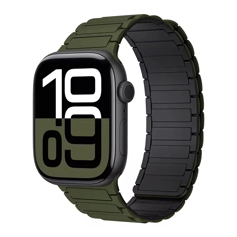 Magnetic Silicone Band for Apple Watch Ultra 3 2 49mm 46mm 42mm 45mm 44mm 40 41mm Strap IWatch Series 11 10 9 8 7 6 SE Bracelet - Image 17