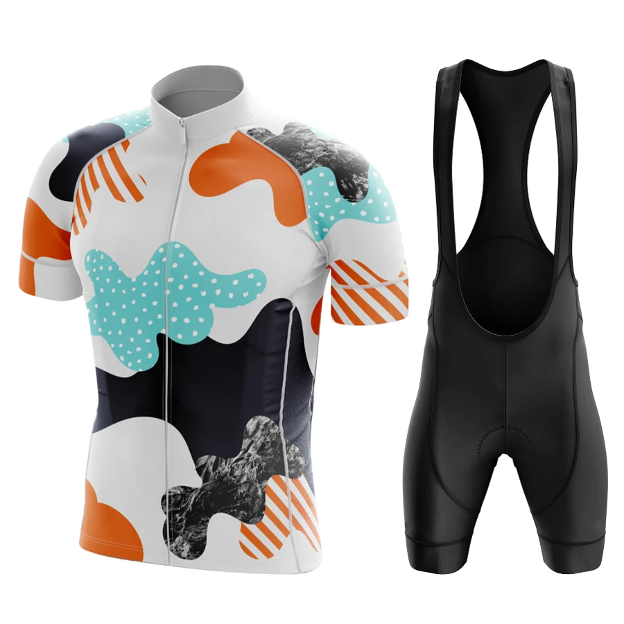 Nieuwe Fietskleding Shorts Man Mannen Zomer Kleding Heren Jas Uniform Jersey Set Laser Cut Bib Mtb Mannelijke Fiets broek