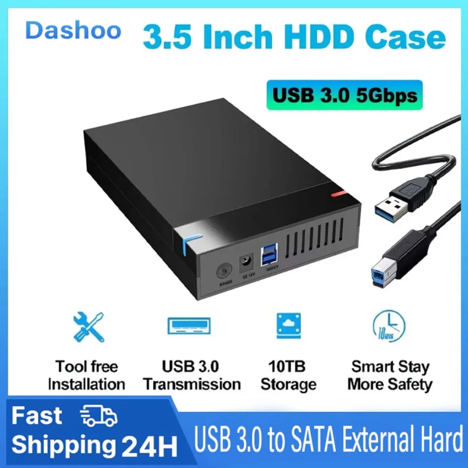 

Корпус для жесткого диска 3,5 дюйма, USB 3.0 к SATA, внешний считыватель жесткого диска, поддержка жесткого диска 10 ТБ, высокоскоростной адаптер для ПК Lapop