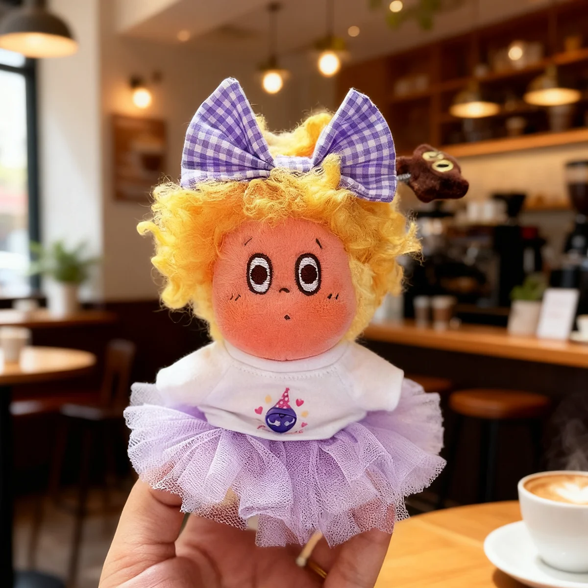 [بدون دمية] ل Twinkle Twinkle 4.0 ملابس الدمى جيب متقلب الدب وزرة لدمية Labubu 4.0 لتقوم بها بنفسك الزي الملحقات