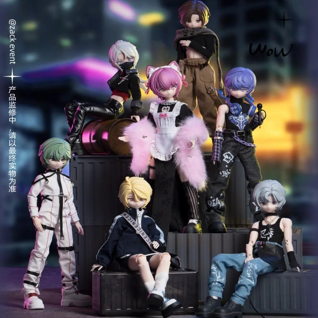 Подлинная фигурка Zack Zack с 8 точками принципа bjd, фигурка в слепой коробке, модная игрушечная фигурка, подарок для других Bjd Mystery Box