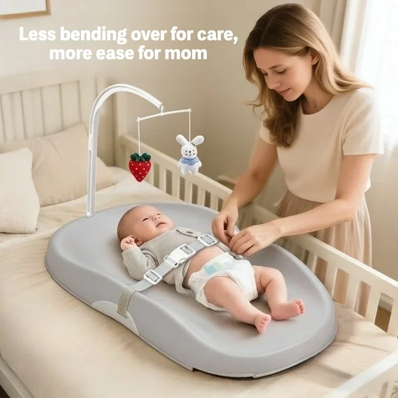 Waterproof Baby Changing Pad - Contoured Wipe-Clean Surface with Non-Slip Backing, Fits All Nursery Changing Tables Amagi