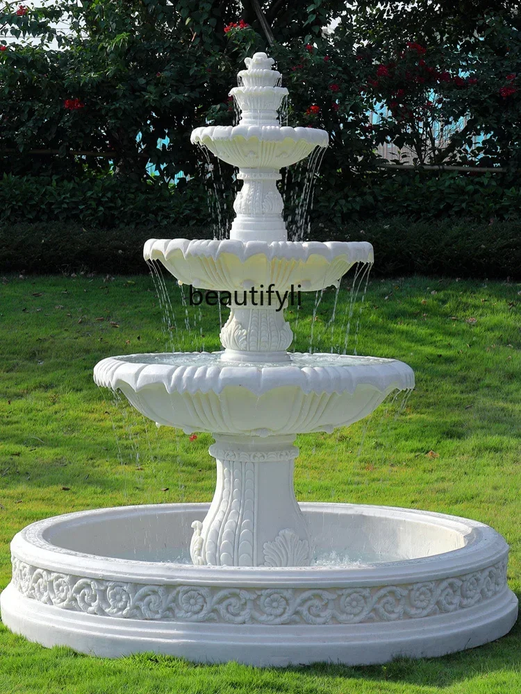 

European-Style Water Fountain Wedding Spray Pond Landscaping Decoration Decoration Garden Outdoor Courtyard Waterscape