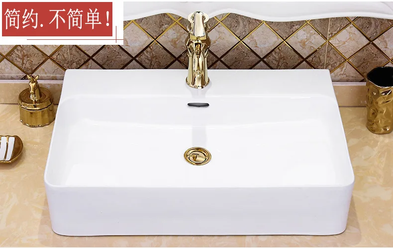Hotel bathroom ultra-thin art basin, new European-style white ceramic table wash basin wholesale