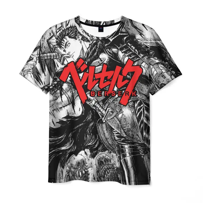 New Anime Berserk Guts Printed T-shirts 3D Men/Women Stylish Harajuku Tee Shirt Casual Kid Personality Short sleeve Top Clothing