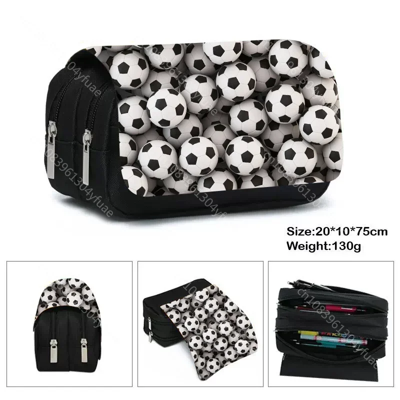 Soccerly / Footbally Print Cosmetic Cases Pencil Bag Boys School Bags Kids basketball Pencil Box Case Children Stationary Bags