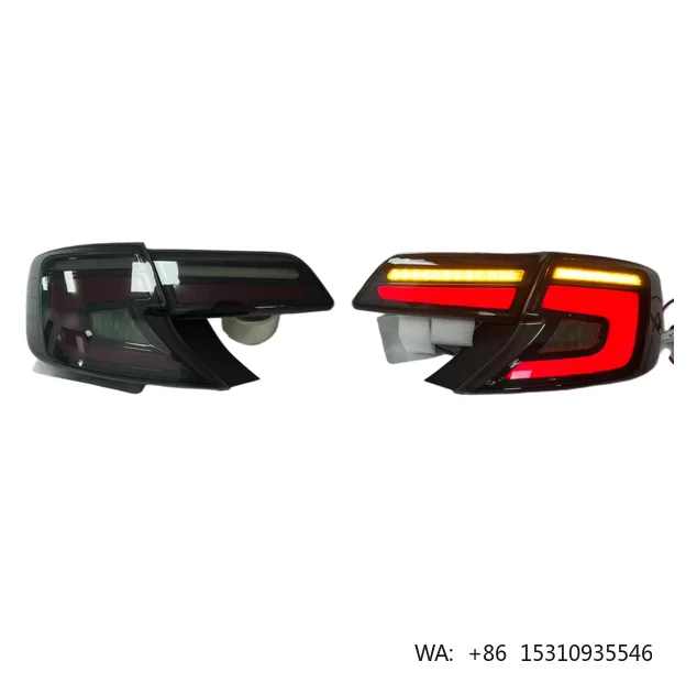 Camry 2012-2014 Smoked Full LED Tail Lamp Upgrade Sequential Turn Signal Waterproof Rear Light