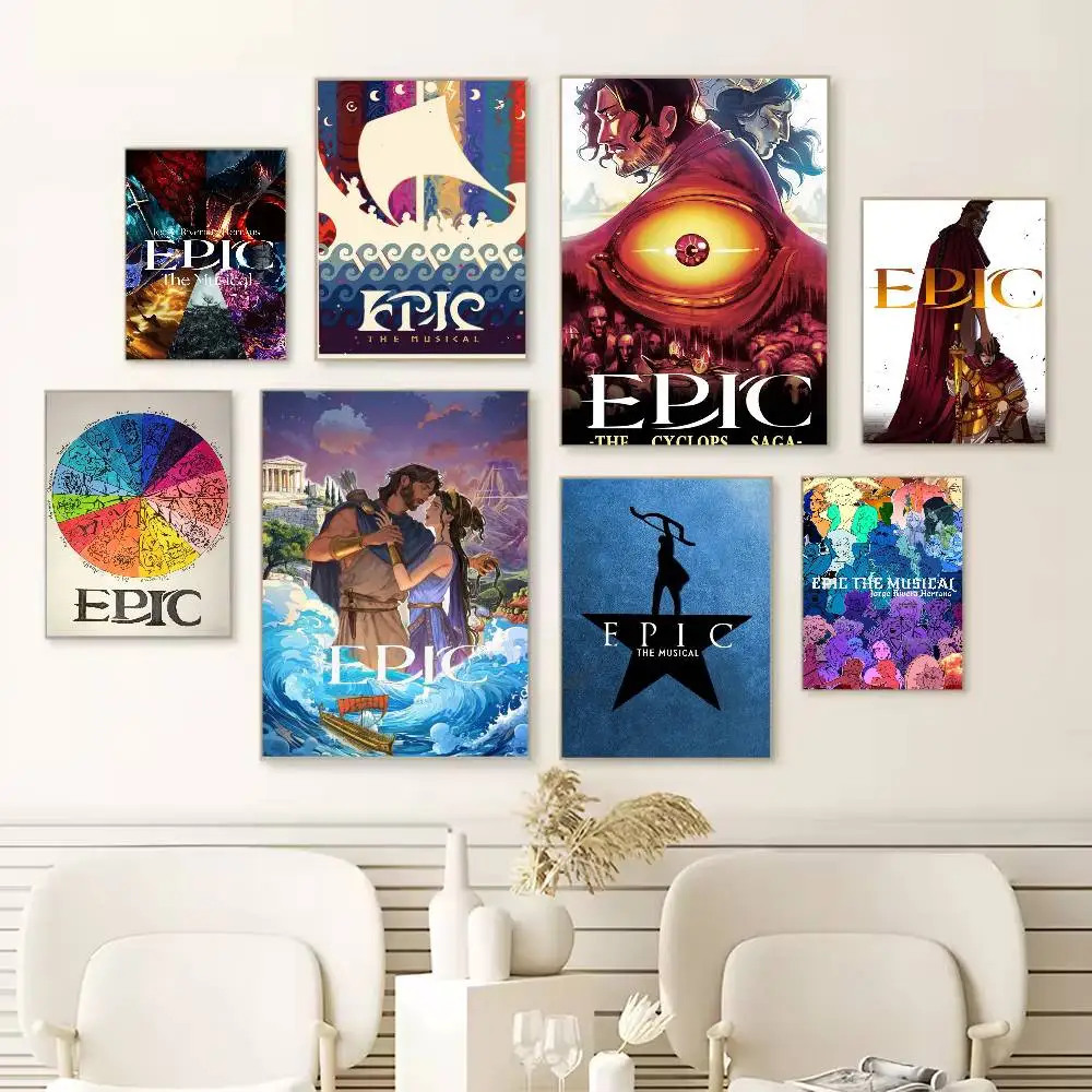 

E-Epic The Musical Poster Versatile HD Waterproof Wall Art Self-Adhesive Decor for Any Space Ideal Gift