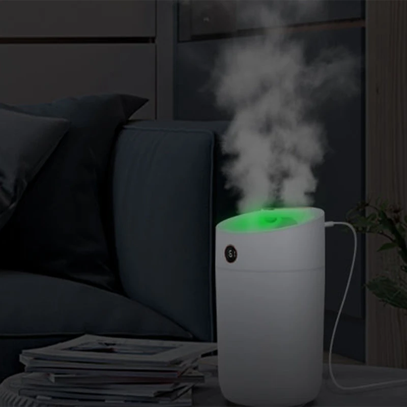 Air Humidifier Colorful Light Mute USB Fogger Purifier Cool Maker For Car