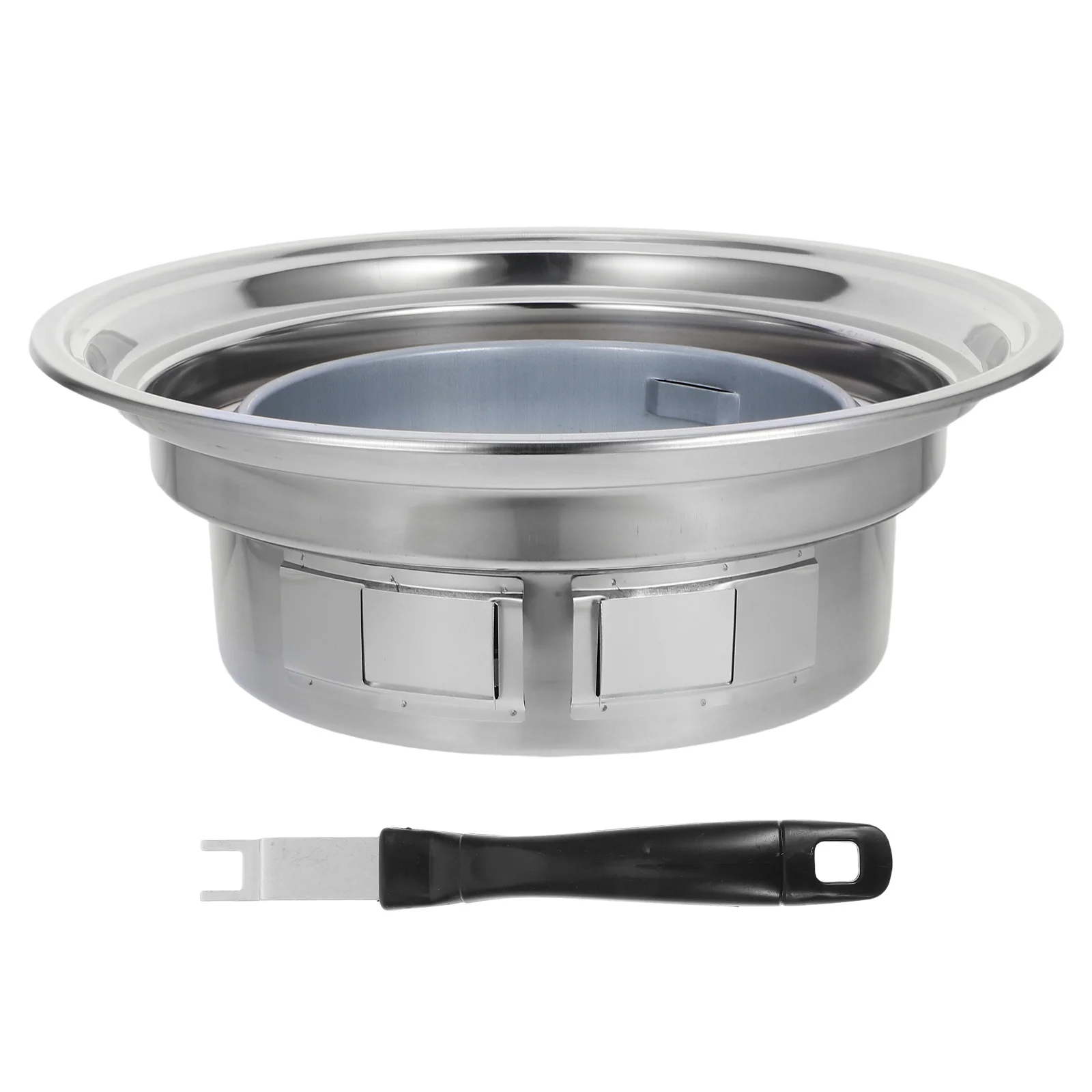 

Stainless Steel Barbecue Grill Stove Portable Outdoor Camping Picnic Bbq Cooking Meat Tray Nonstick Easy Heating