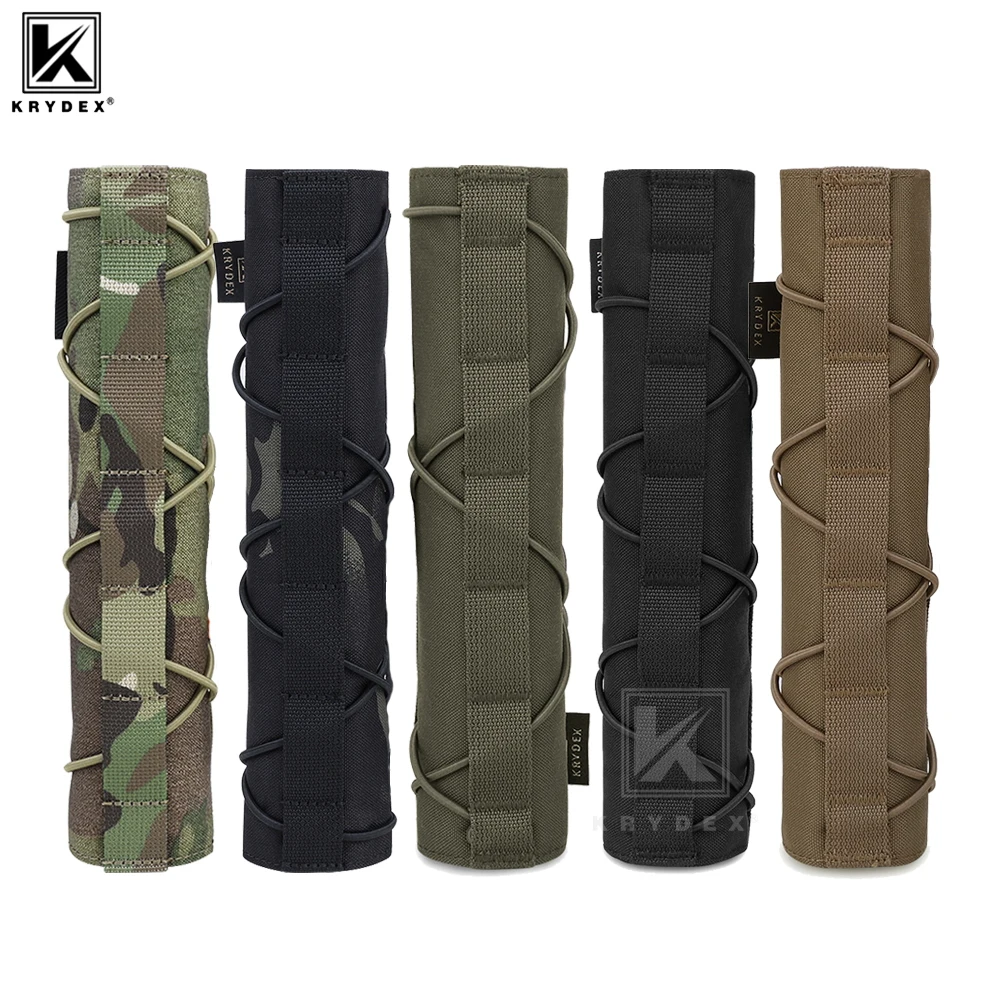 

KRYDEX Тактический 22 см защитный чехол для глушителя, защитный чехол для стрельбы, охоты, камуфляжа