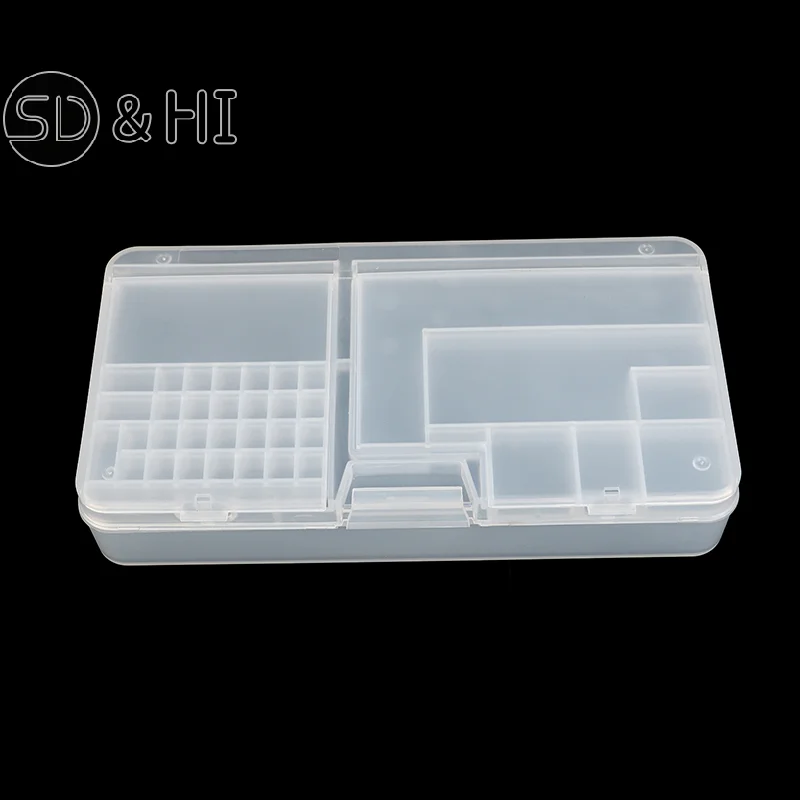 1Pc Multifunctional Double Layer Storage Box For Mobile Phone Motherboard IC Parts Repair Tools Container Collector