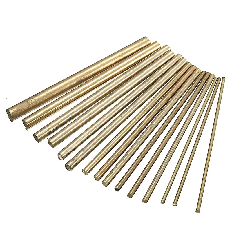 15pcs 2-8mm OD Brass Rod Brass Bar length 100mm customize service DIY accessories rivet knife decoration handle brass round bar