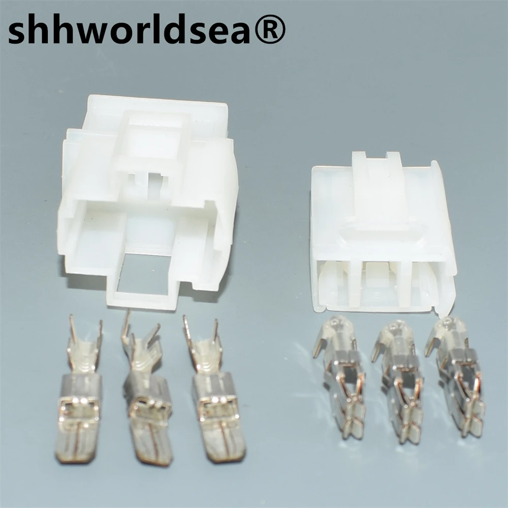 shhworldsea 3pin male female  for Skoda cigarette lighter aperture ambient light lossless wiring harness plug 1J0 919 321