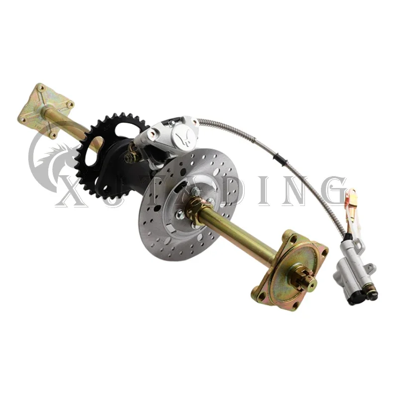 Zespół tylnej osi 800 mm/810 mm z hamulcem nożnym 530-32T do chińskich części do quada 125cc 150cc 200cc 250cc ATV UTV Buggy Quad