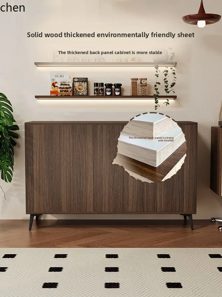 

W5.19 new Chinese-style dining side cabinet against the wall integrated combination small apartment medium and ancient style