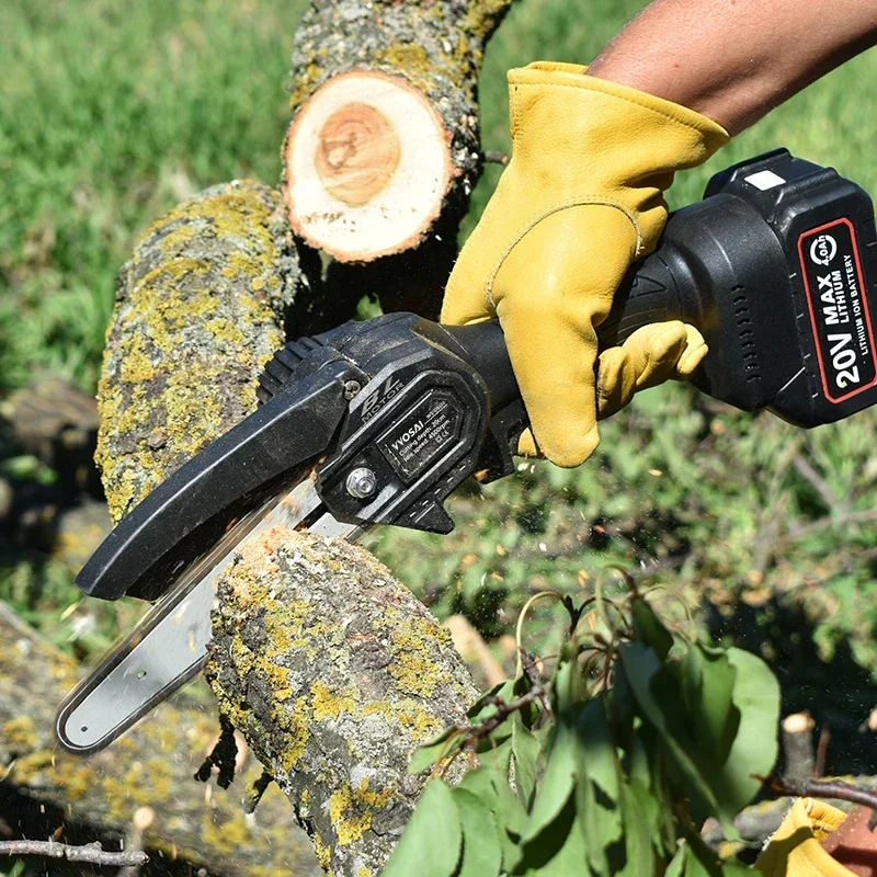 VVOSAI 20V MT-SER 6 Inch Brushless chain saw Cordless Mini Handheld Pruning Saw Portable Woodworking Electric Saw Cutting Tool