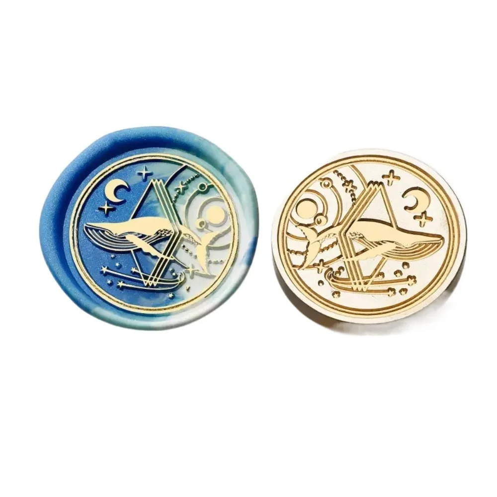 ไอคอนผีเสื้อ WAX Seal แสตมป์เปลี่ยนหัวโลหะโบราณ Star Sky รูปแบบซีล WAX Seals หัวดอกไม้ Retro