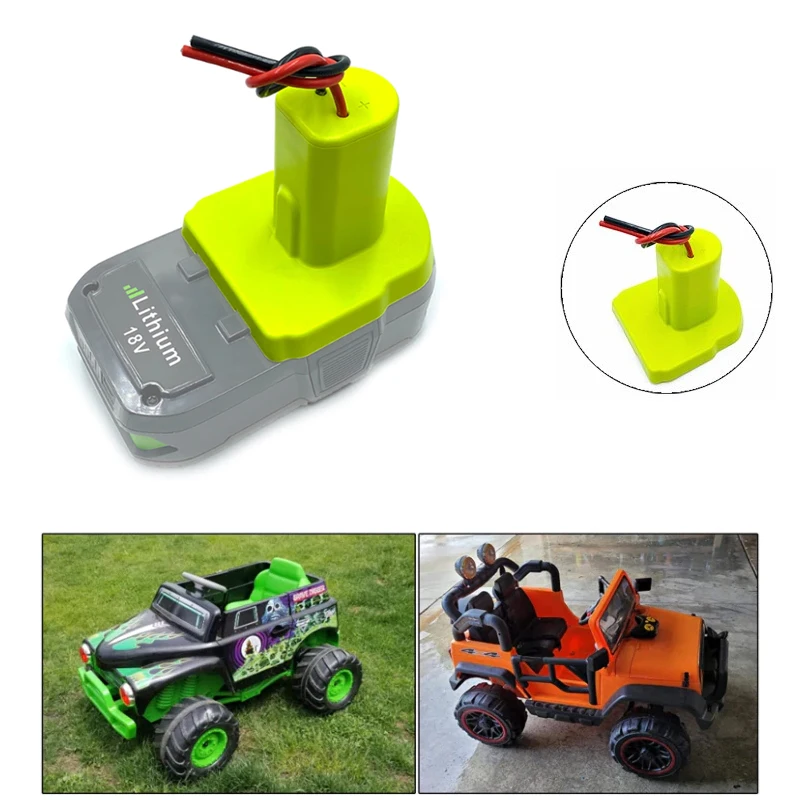 For RYOBI DIY Battery Dock Adapter Power Wheels Adapter for Ryobi ONE+ 14.4V 18V Nimh/Nicd/Li-ion Battery  Power Tool Connector