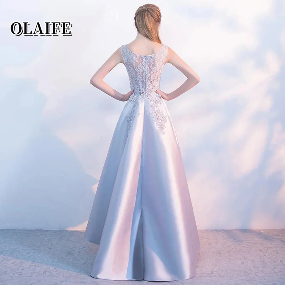 Charming Evening Dress Sleeveless High/Low Dress Tank Special Occasion Dresses Vestidos De Gala Mujer