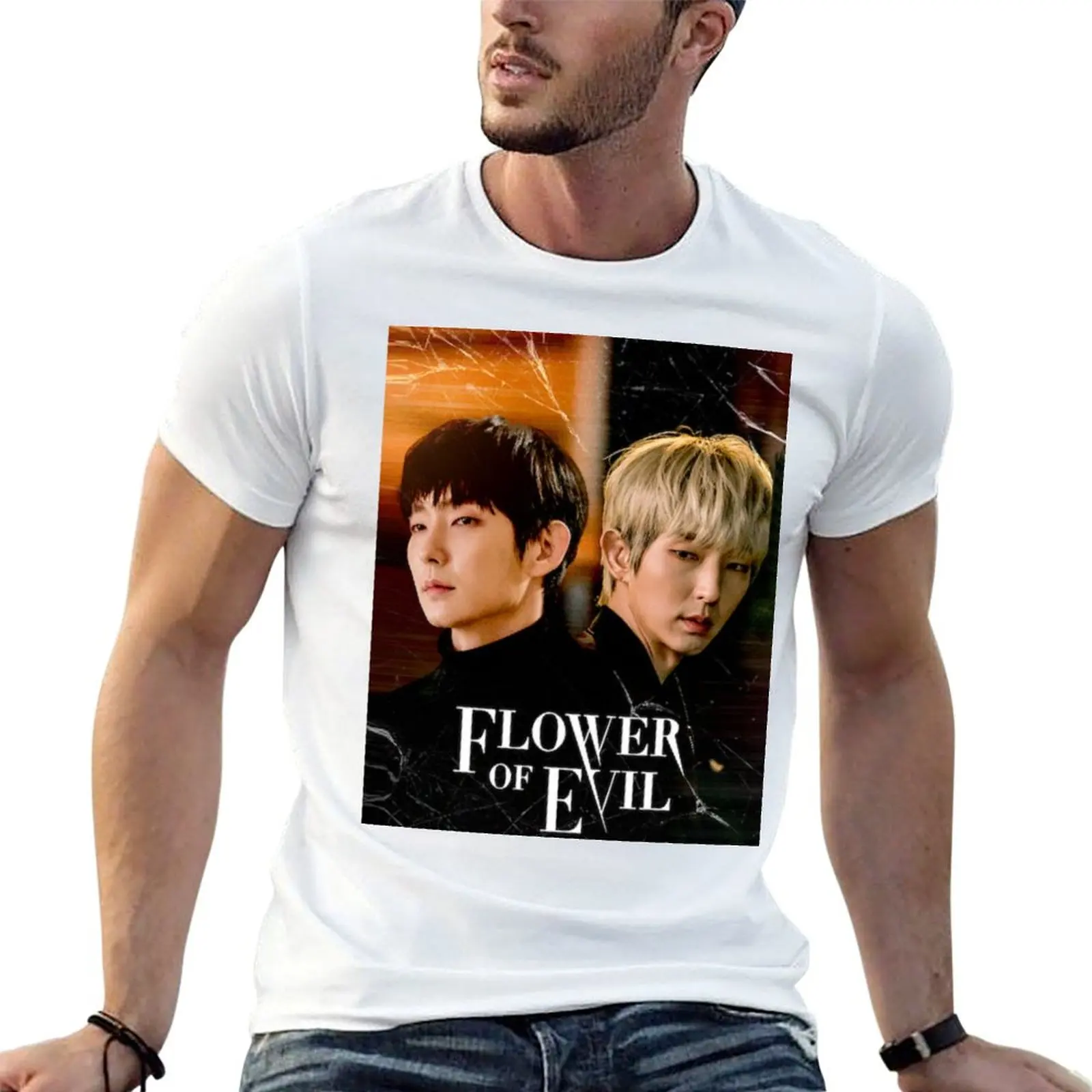 

Flower of Evil Kdrama - Lee Joon Gi - Moon Chae Won T-shirt boys whites summer clothes Short sleeve tee mens graphic t-shirts