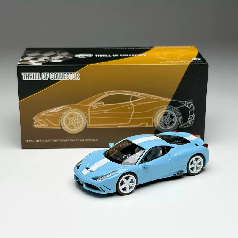 In Stock 1:64 New Product: Ye Ma FE458 Special Edition Custom Color Alloy Cast Static Car Model,Gift, High-end Decorative Piece