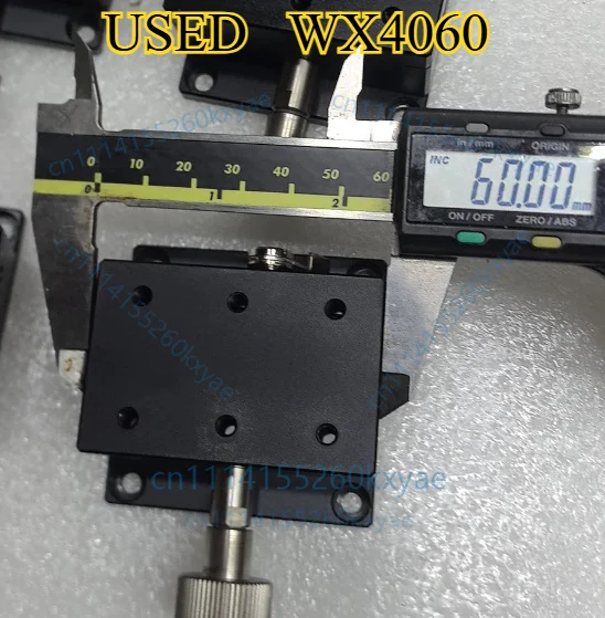 X single-axis hand-adjustable dovetail platform, dovetail groove rack and pinion, actual photo, table 40mm*60mm, wx4060