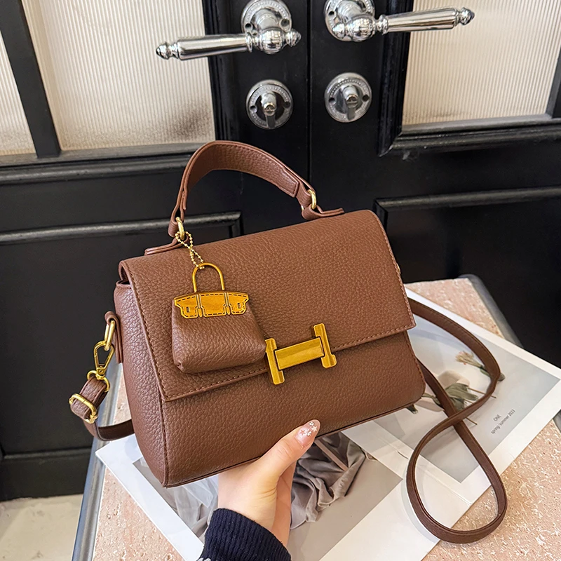 

Шикарная минималистичная винтажная сумка через плечо, женская роскошная текстурированная кожаная сумка-тоут, парижский дизайнерский стиль, кошелек для вечеринок и покупок