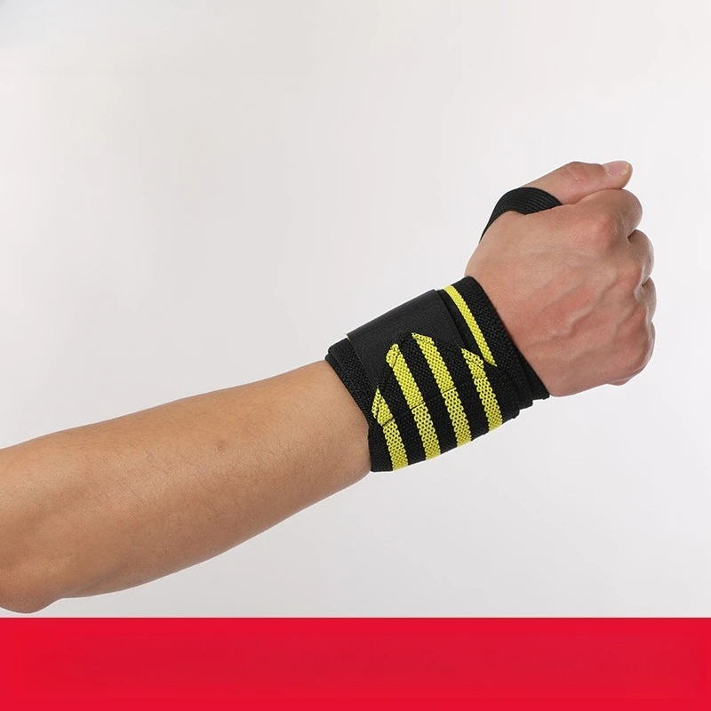 2 pcs Sports Pressurized Bracer Fitness Warm Braided Bandage Breathable Wrist Sheath Buffer Bracer