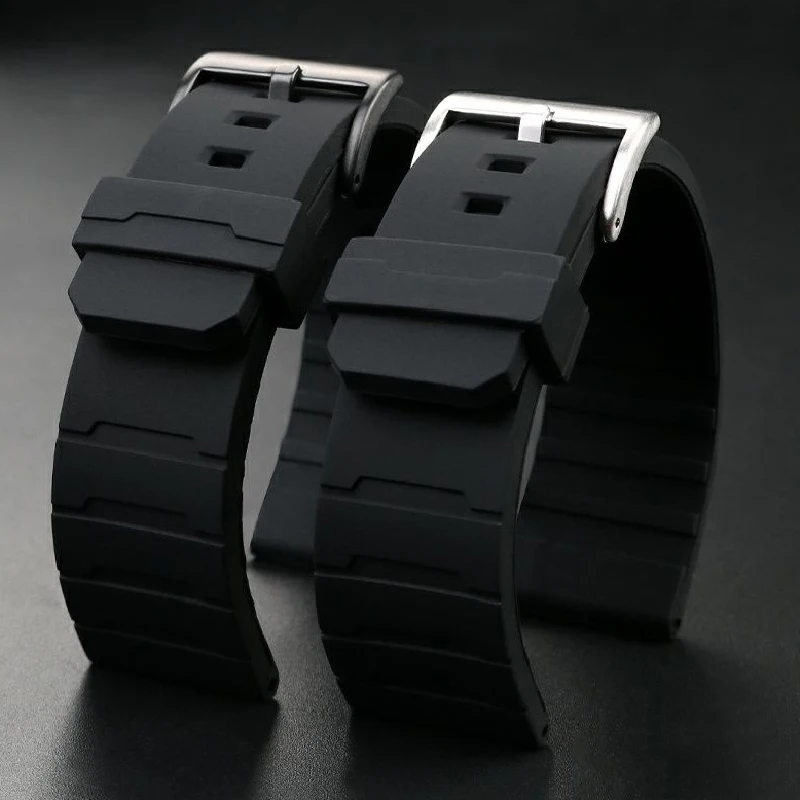 For Casio PROTREK series PRW-60/YT PRW-30/50/70 New sports silicone rubber watch strap bracelet stainless steel watchband 23mm