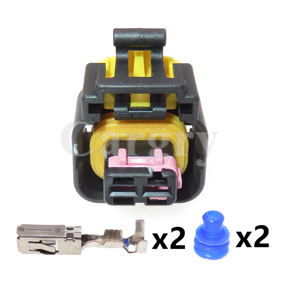 1 Set 2P 4410801 AC Assembly Automobile Electrical Connector Car Waterproof Plug Auto Plastic Housing Wiring Socket