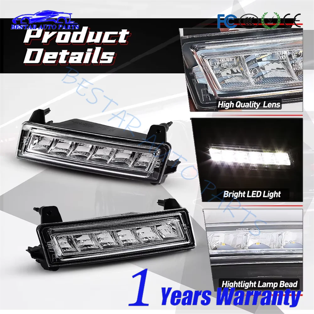 

ML fog lights, front bumper lights, LED daytime running lights Suitable for Mercedes Benz W164 08-13 1649060151 1649060251