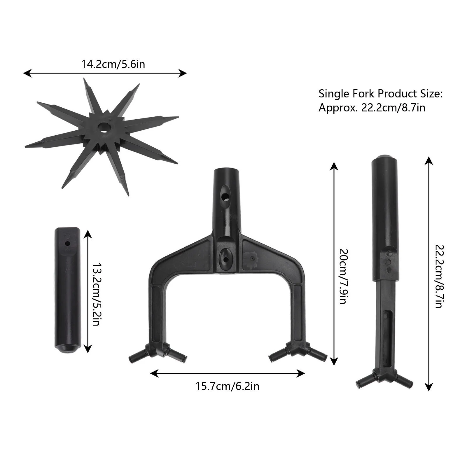 Garden Soil Scarifier Wear Resistant 2 in 1 Ventilated Scarifier  Tiller for Garden  Cultivator Tool Garden Aerator