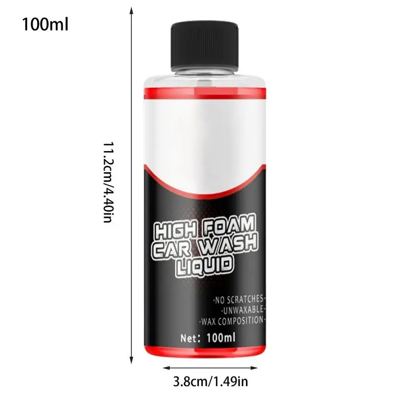 Car Wash Liquid Foam Cleaner, Car Paint Cleaner, Líquido de lavagem de carro, Limpador automotivo, Revestimento de polimento, 100ml