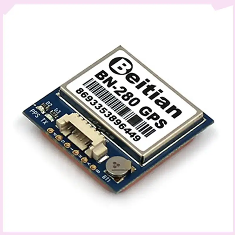 Módulo GPS B24B 2X BN280 GPS + GLONASS Beidou 5V Nível TTL para avião RC de longo alcance FPV Racing Drone
