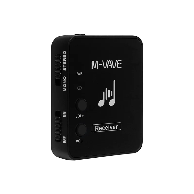 ممتاز-M-Vave M8 Wp-10 2.4G نقل لاسلكي استقبال الصوت سماعة أذن MS-1 للستيريو الأسود