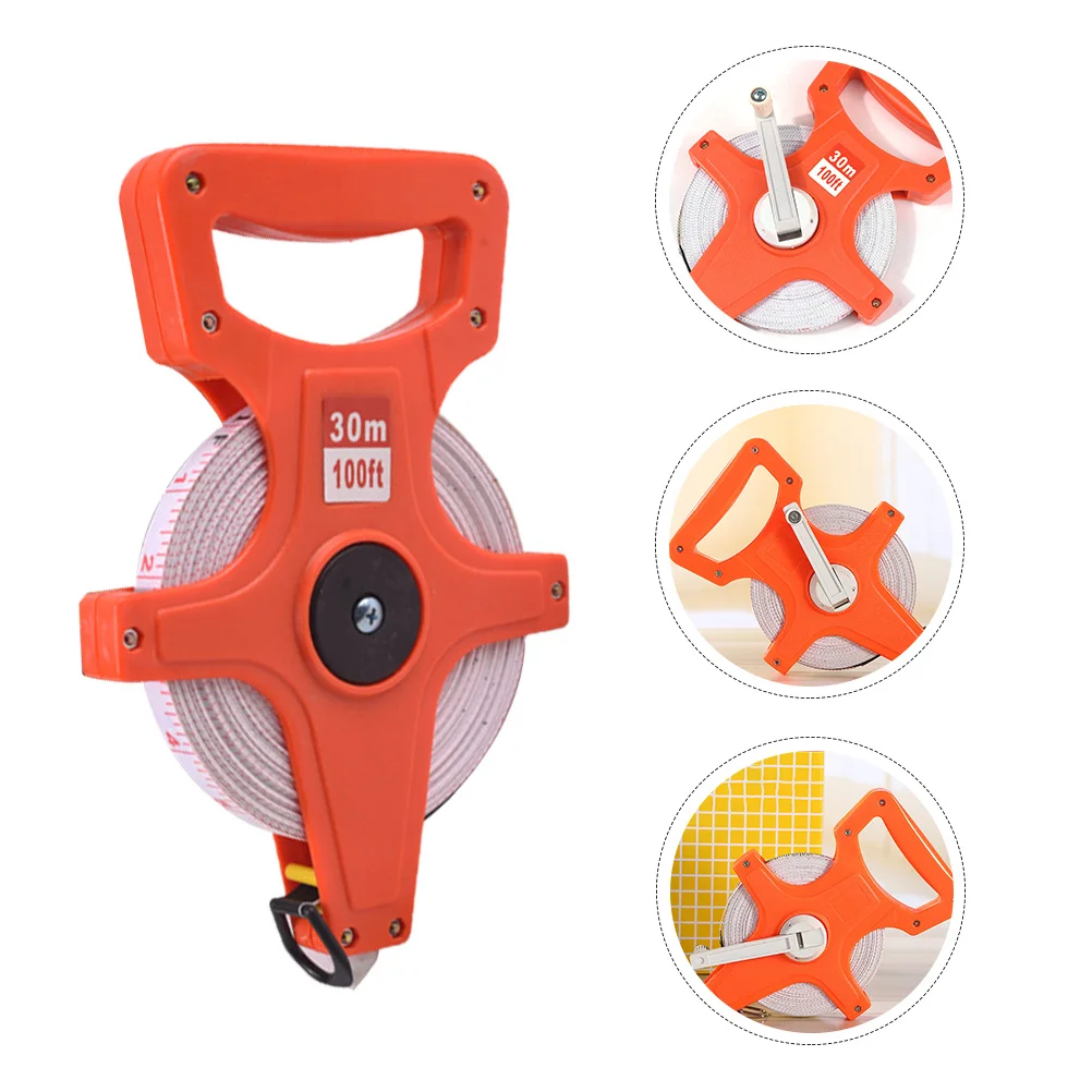 1 Roll Retractable 30M Metric Tape Measure Rugged Shell Building Measurement Tool Engineering Woodworking Open Type